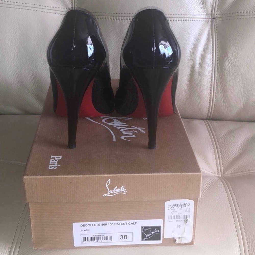 louboutin décolleté 868 100 paten calf